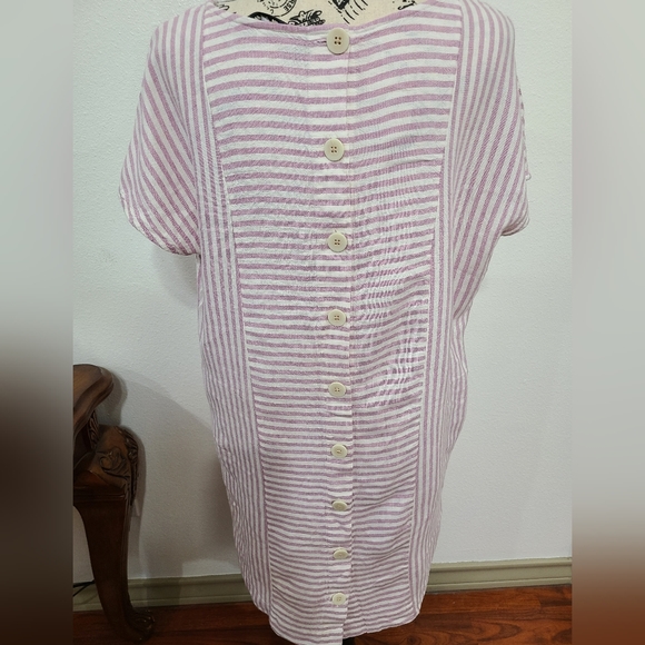 MADEWELL STRIPES PINK DRESS SIZE M. - Picture 5 of 12